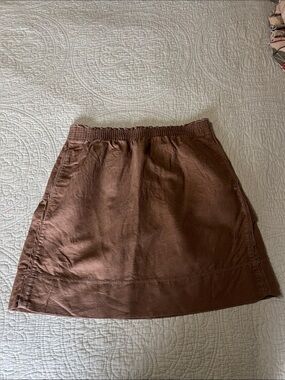Eddie Bauer Chocolate Brown Mini Skirt